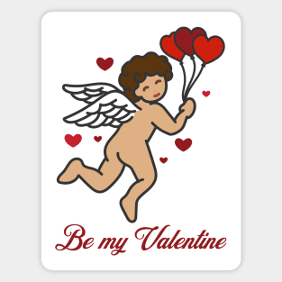 Cupid with Balloons Magnet